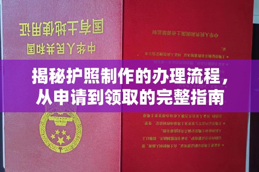 鹿野揭秘护照制作的办理流程，从申请到领取的完整指南