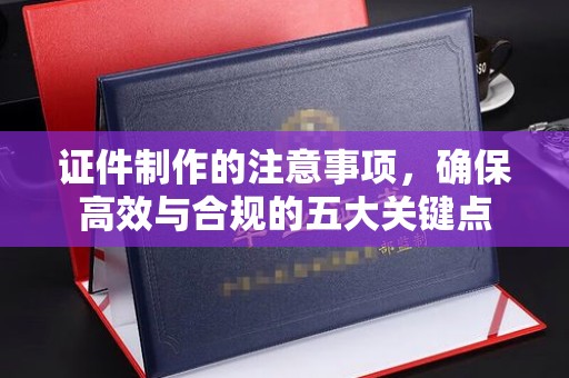 鹿野证件制作的注意事项，确保高效与合规的五大关键点