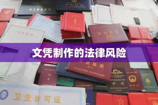 鹿野文凭制作的法律风险